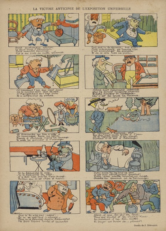 Ilustracja do Le Rire autorstwa Jules Depaquit