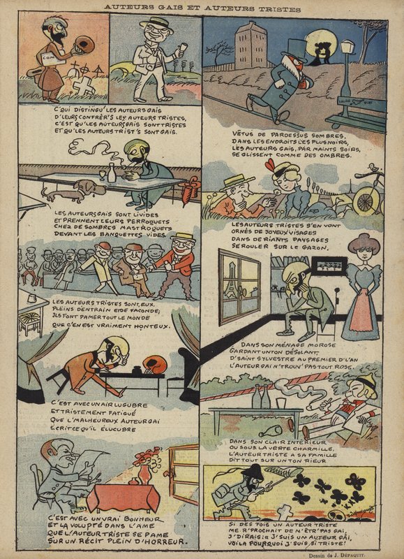 Ilustracja do Le Rire autorstwa Jules Depaquit