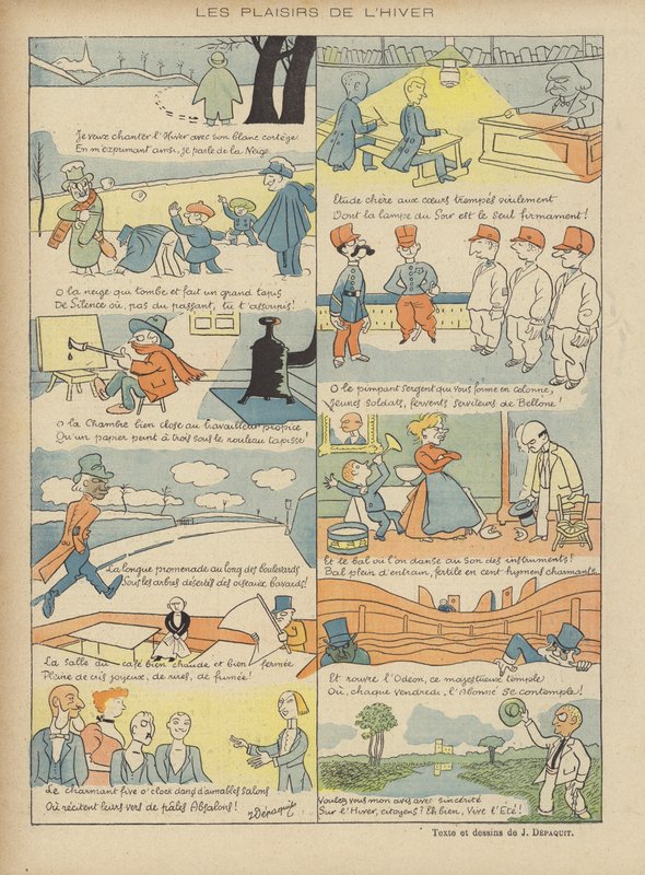 Ilustracja do Le Rire autorstwa Jules Depaquit