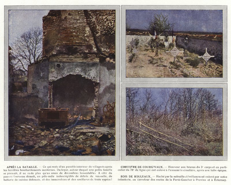 Po bitwie, Cmentarz Courgivaux, Brzoza autorstwa Jules Gervais Courtellemont