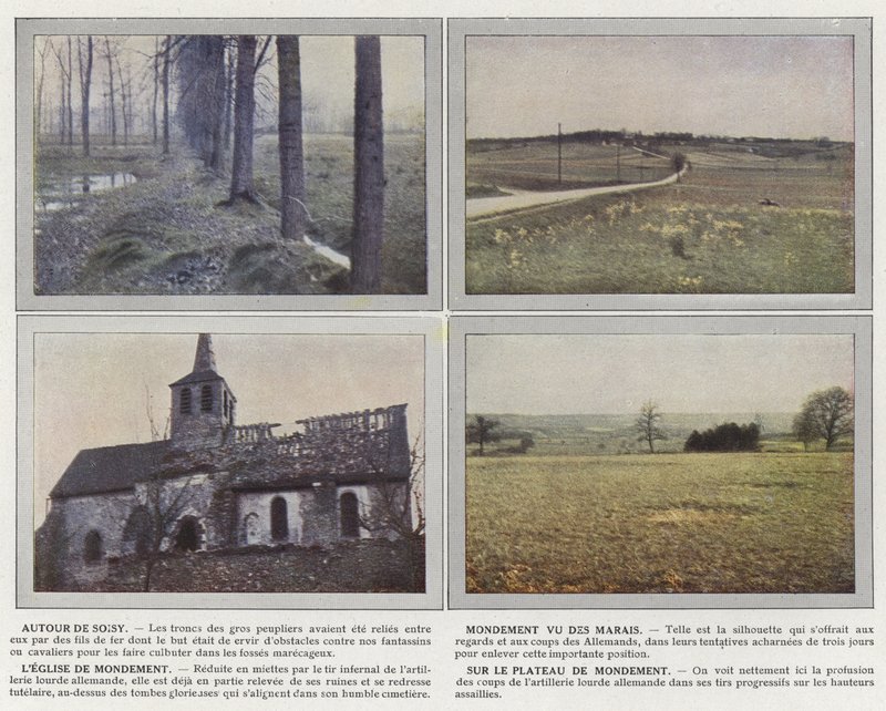 Wokół Soisy, Mondement widziany z bagien, Kościół Mondement, Na płaskowyżu Mondement autorstwa Jules Gervais Courtellemont