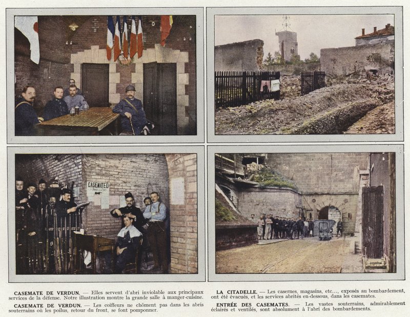 Kazamaty Verdun, Cytadela, Kazamaty Verdun, Wejście do kazamat autorstwa Jules Gervais Courtellemont