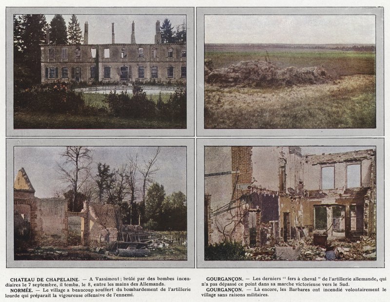 Chateau de Chapelaine, Gourgancon, Normee, Gourgancon autorstwa Jules Gervais Courtellemont