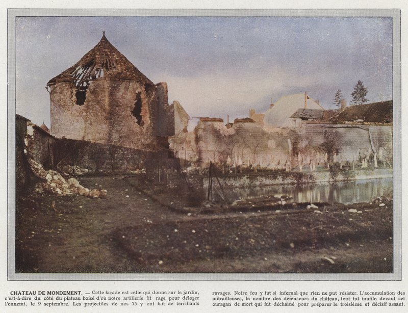 Zamek w Mondément autorstwa Jules Gervais Courtellemont