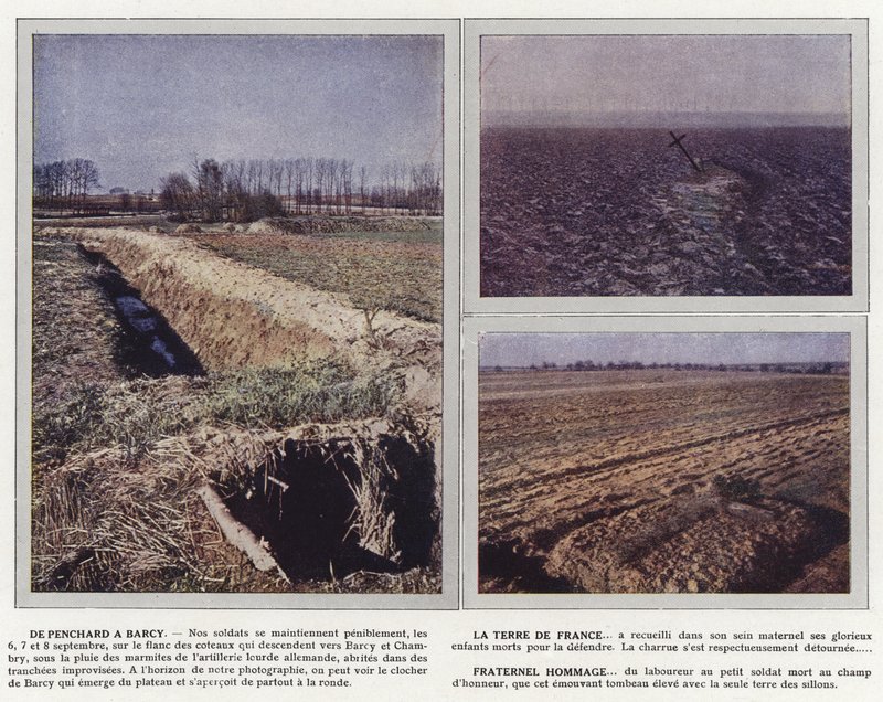 Od Pencharda do Barcy, La Terre de France, Fraternel Hommage autorstwa Jules Gervais Courtellemont