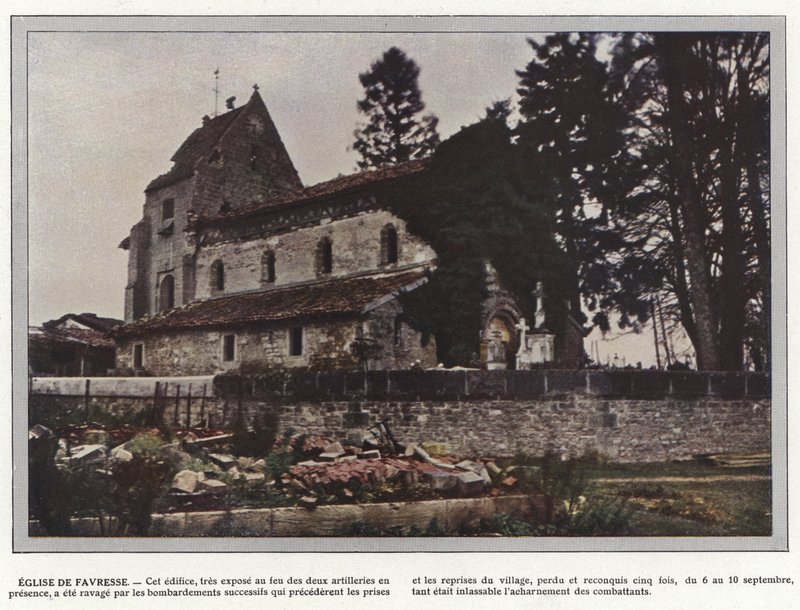 Kościół Favresse autorstwa Jules Gervais Courtellemont