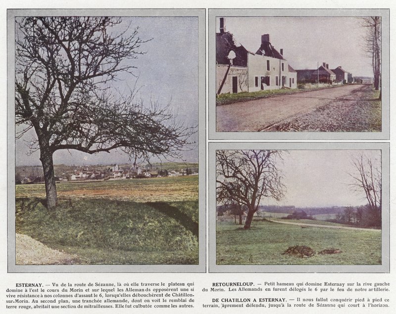 Esternay, Retourneloup, Od Chatillon do Esternay autorstwa Jules Gervais Courtellemont