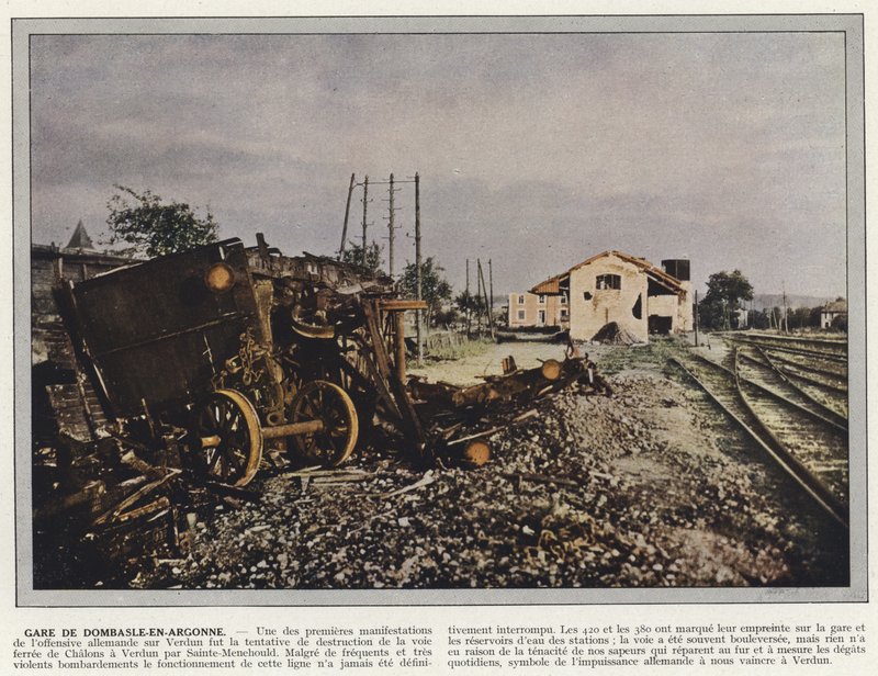 Stacja Dombasle-En-Argonne autorstwa Jules Gervais Courtellemont