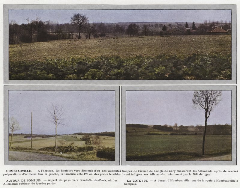 Humbeauville, okolice Sompuis, La Cote 196 autorstwa Jules Gervais Courtellemont