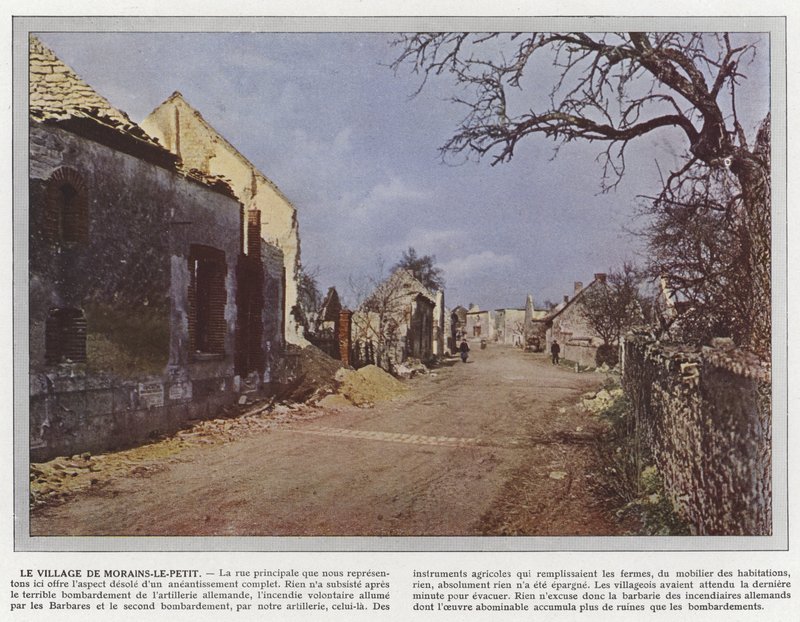 Wioska Morains-le-Petit autorstwa Jules Gervais Courtellemont
