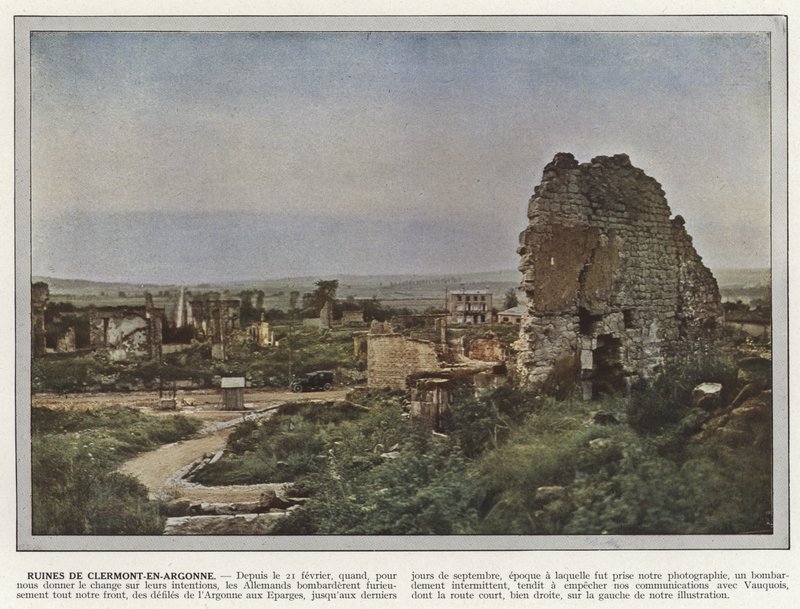 Ruiny Clermont-En-Argonne autorstwa Jules Gervais Courtellemont