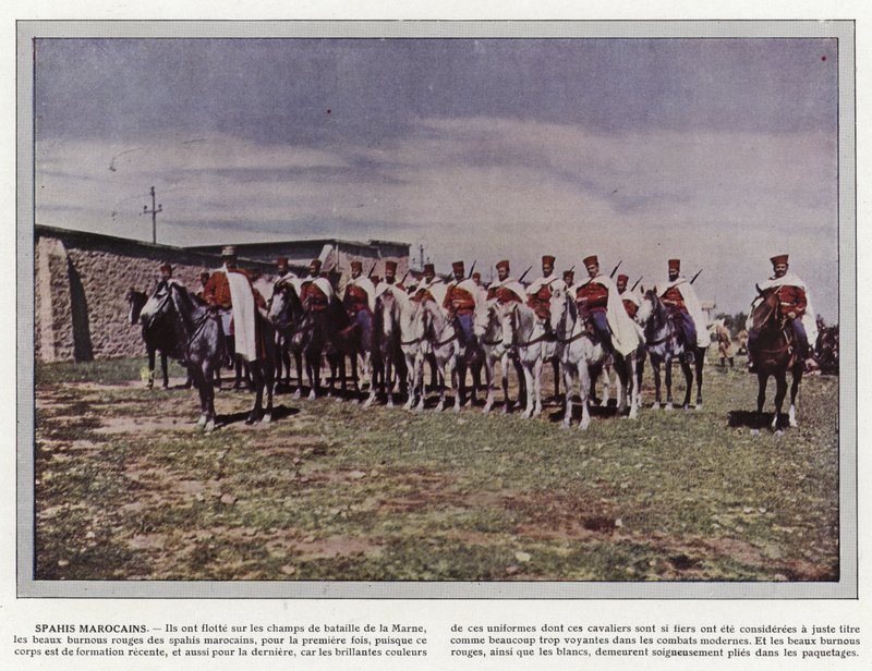 marokański spahis autorstwa Jules Gervais Courtellemont