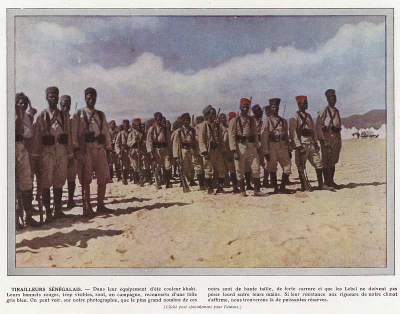 Senegalscy tyralierowie autorstwa Jules Gervais Courtellemont