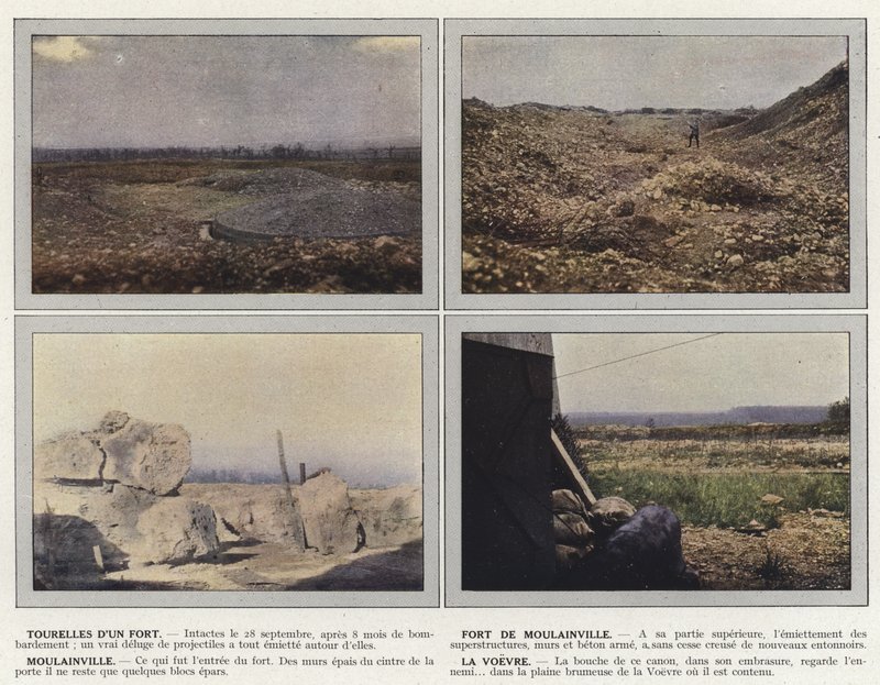 Wieżyczki Fortu, Fort de Moulainville, Moulainville, La Voevre autorstwa Jules Gervais Courtellemont