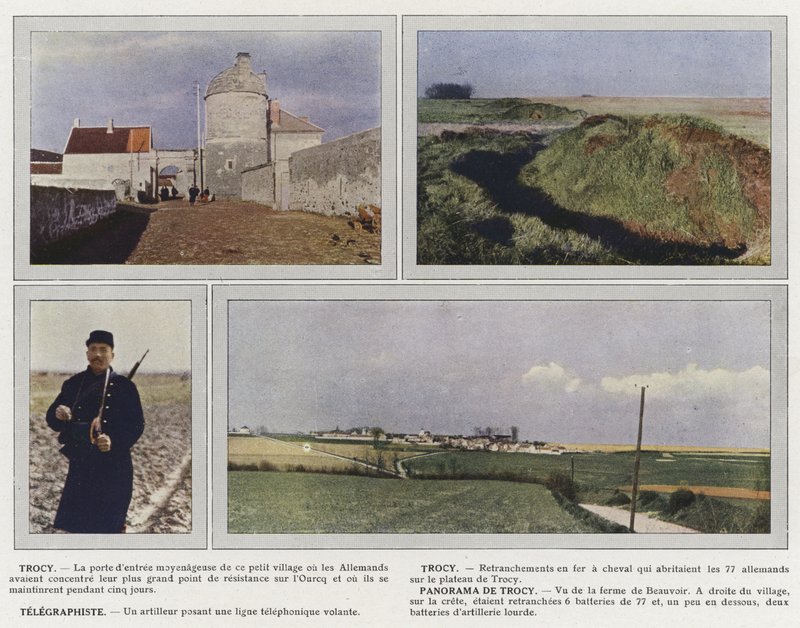 Trocy, Trocy, Telegraphiste, Panorama de Trocy autorstwa Jules Gervais Courtellemont