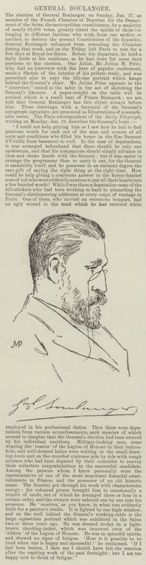 Generał Boulanger autorstwa Julius Mandes Price