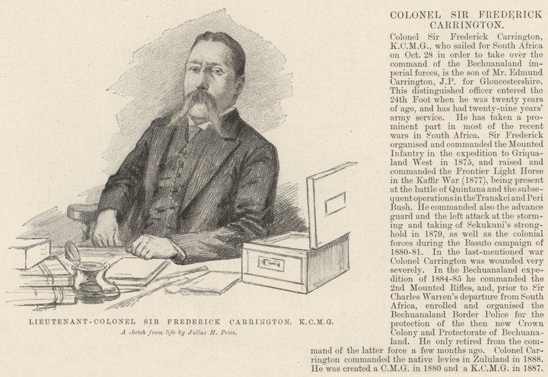 Podpułkownik Sir Frederick Carrington, KCMG autorstwa Julius Mandes Price