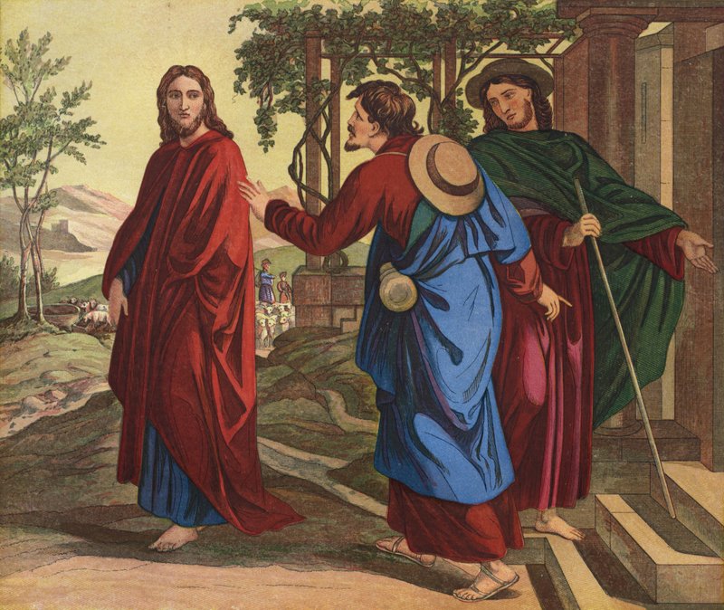 Pozostań z nami autorstwa Julius Schnorr von Carolsfeld