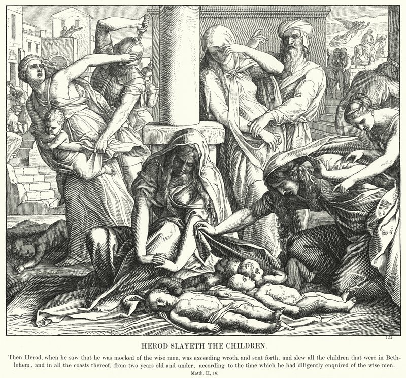 Herod zabija dzieci autorstwa Julius Schnorr von Carolsfeld