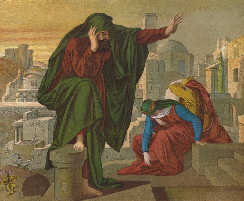 Lament Jeremiasza autorstwa Julius Schnorr von Carolsfeld