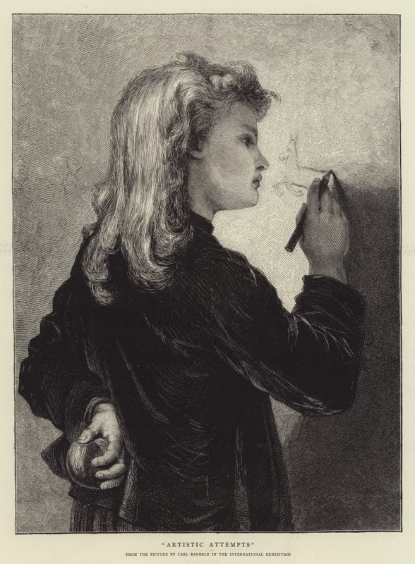 Próby artystyczne autorstwa Karl Wilhelm Friedrich Bauerle