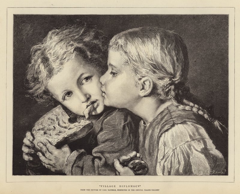 Dyplomacja Wiejska autorstwa Karl Wilhelm Friedrich Bauerle