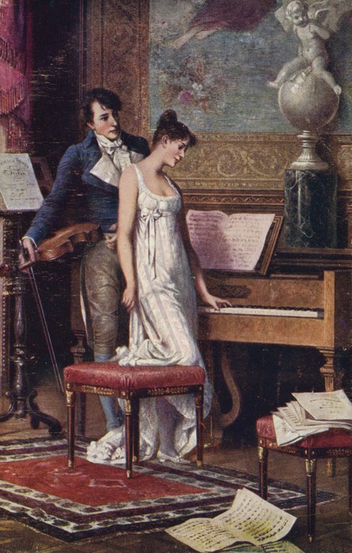Duet, XIX wiek autorstwa Karl the Elder Schweninger