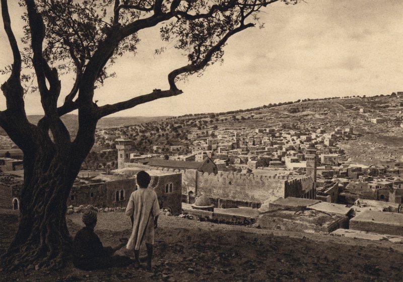 Hebron (zdjęcie czarno-białe) autorstwa Karl Grober