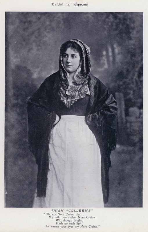 Irlandzkie "Colleens" (zdjęcie czarno-białe) autorstwa Karl Karlovich Piratsky