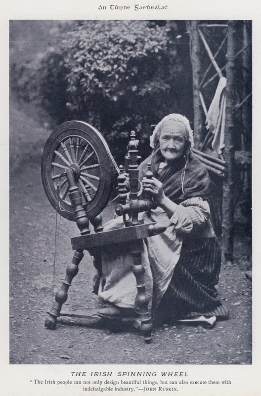Irlandzkie kołowrotek (zdjęcie czarno-białe) autorstwa Karl Karlovich Piratsky