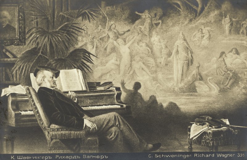 Sen Richarda Wagnera autorstwa Karl or Carl the Younger Schweninger