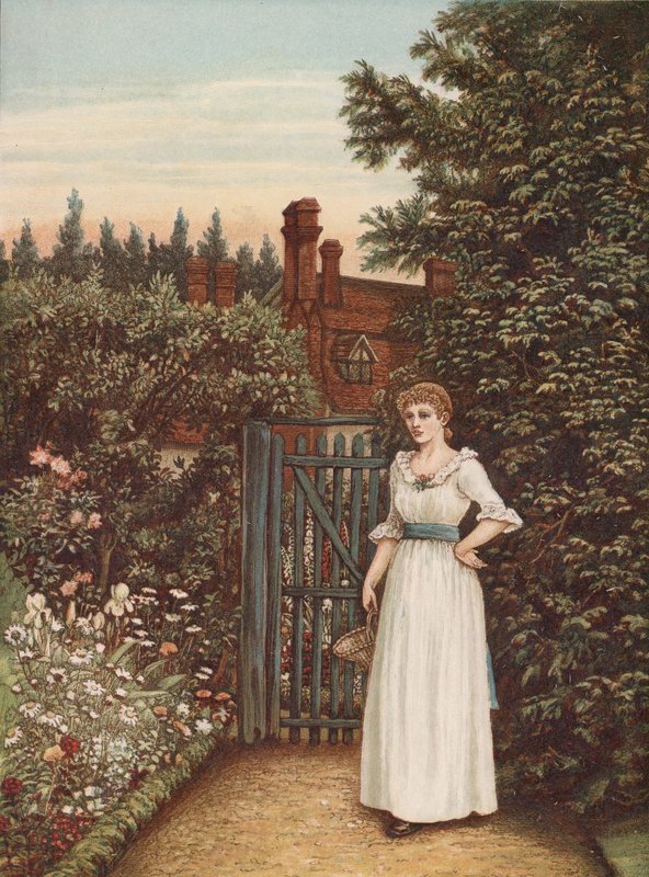 Złote lato (kolorowa litografia) autorstwa Kate (after) Greenaway
