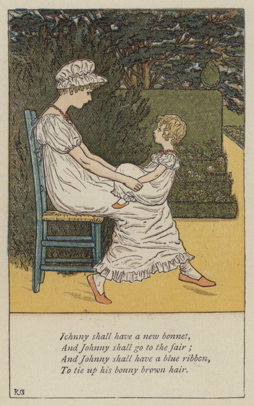 Johnny będzie miał nową maskę (kolor litho) autorstwa Kate (after) Greenaway