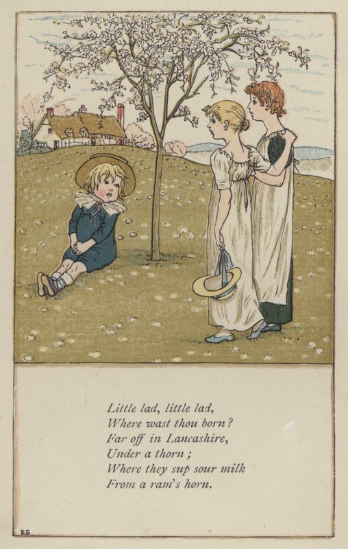 Mały chłopiec, mały chłopiec (kolor lito) autorstwa Kate (after) Greenaway