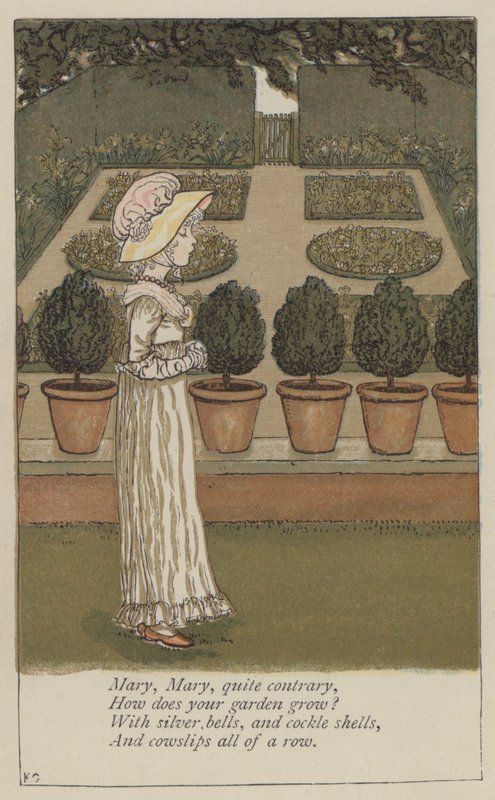 Mary, Mary, całkiem przeciwnie (kolor lito) autorstwa Kate (after) Greenaway