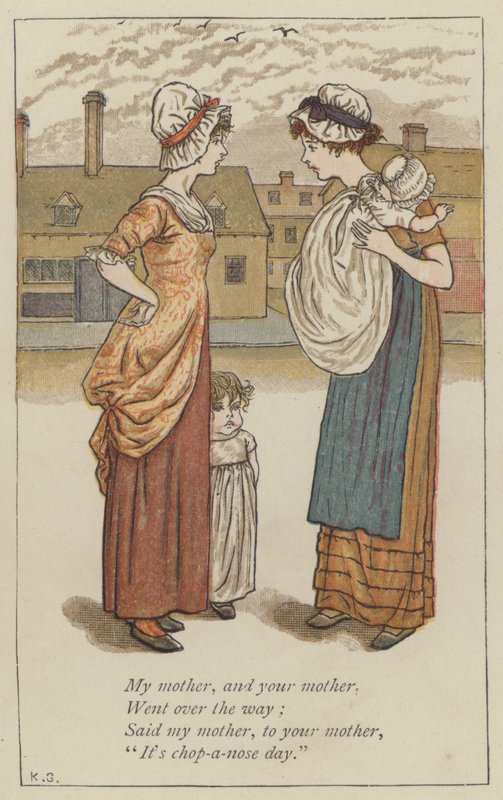 Moja matka i twoja matka (kolor lito) autorstwa Kate (after) Greenaway