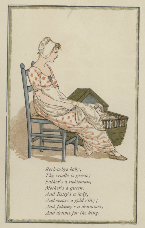 Rock-a-bye baby (kolor lito) autorstwa Kate (after) Greenaway