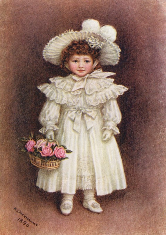 Vera Evelyn Samuel (kolorowa litografia) autorstwa Kate (after) Greenaway
