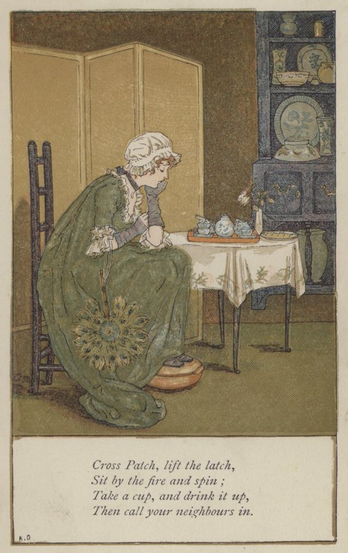 Krzyż Patch, podnieś zatrzask autorstwa Kate Greenaway