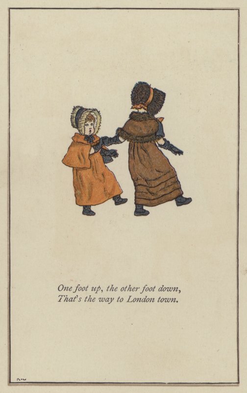 Jedna stopa w górę, druga stopa w dół autorstwa Kate Greenaway