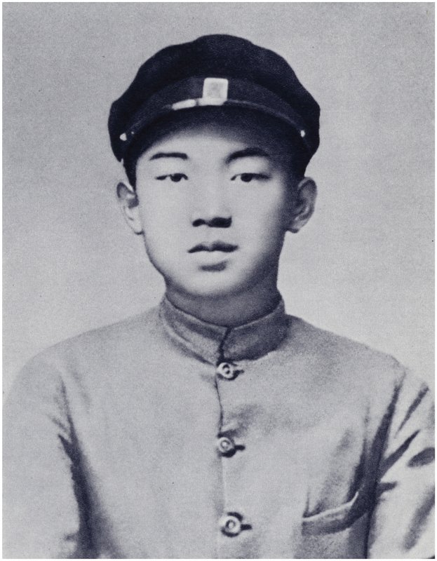 Towarzysz Kim Il-sung w latach szkolnych (litografia) autorstwa Korean Photographer