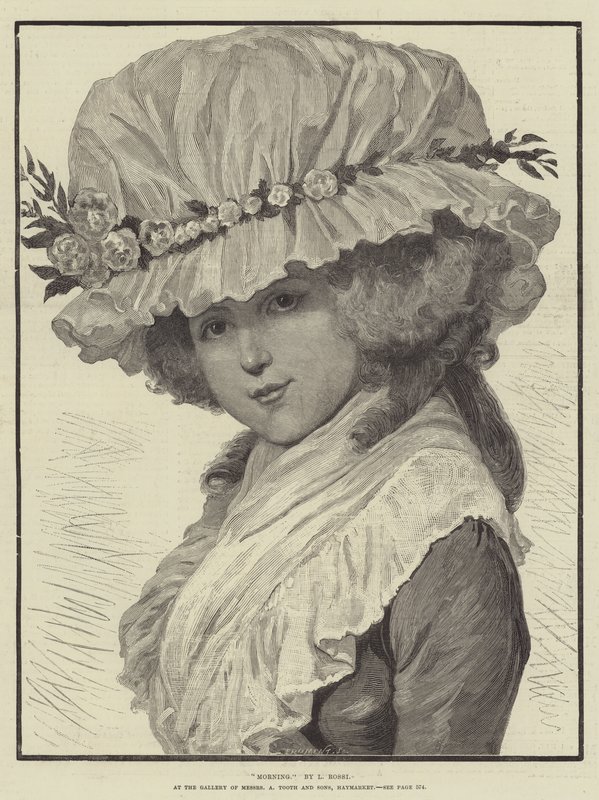 Rano, w Galerii Messers A Tooth and Sons, Haymarket autorstwa L. Rossi