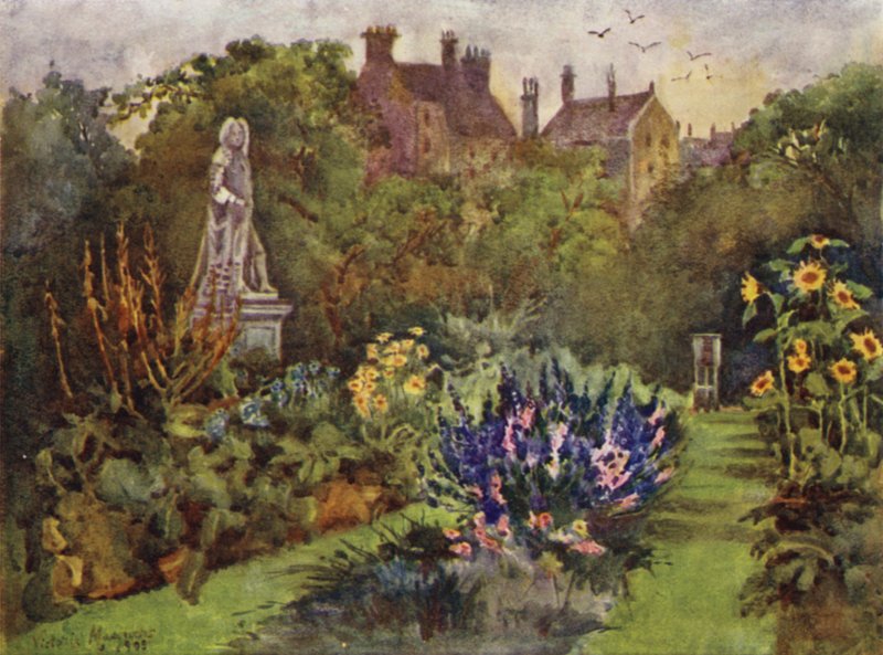 Chelsea Physic Garden (kolor lito) autorstwa Lady Victoria Marjorie Harriet Manners
