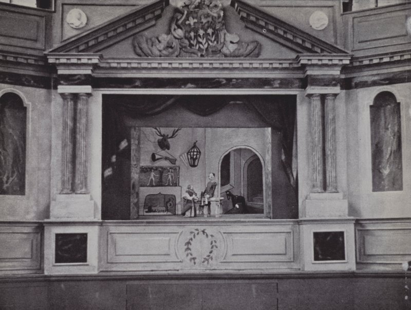 Teatr Marionetek, Eton (zdjęcie czarno-białe) autorstwa Laszlo Moholy Nagy