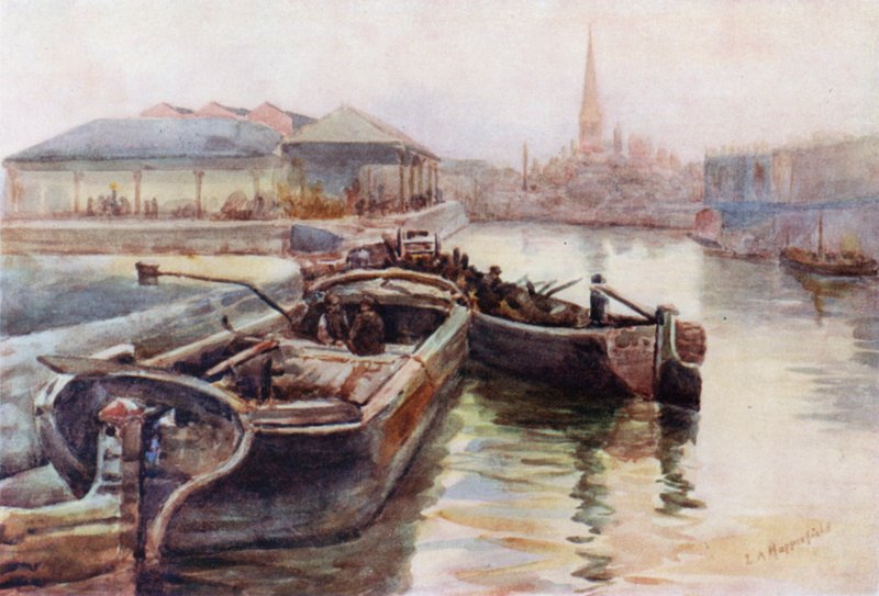 St Mary Redcliffe, z Princes Wharf autorstwa Laura Annie Happerfield
