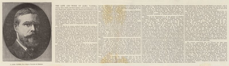L Alma Tadema, RA autorstwa Lawrence Alma Tadema