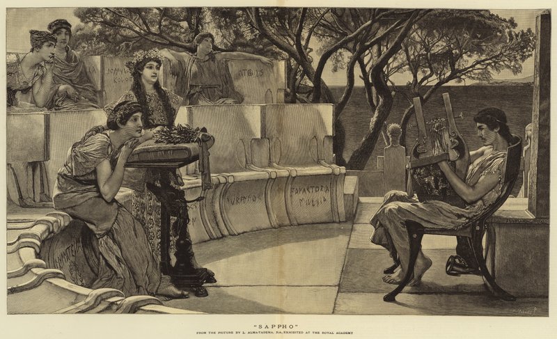 Sappho autorstwa Lawrence Alma Tadema