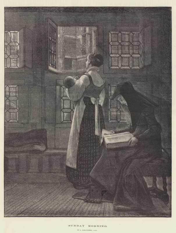 Niedzielny poranek autorstwa Lawrence Alma Tadema