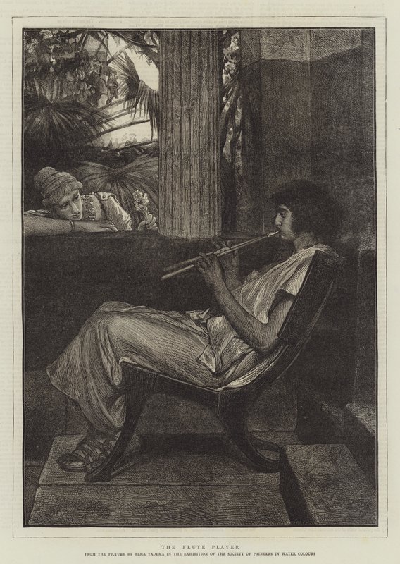 Flecista autorstwa Lawrence Alma Tadema