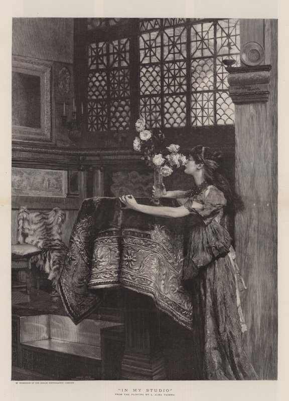 W moim studio autorstwa Lawrence Alma Tadema